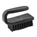 Brush, ESD, 3"x1.5" Curved Handle, Hard, Conductive, Nylon Bristles